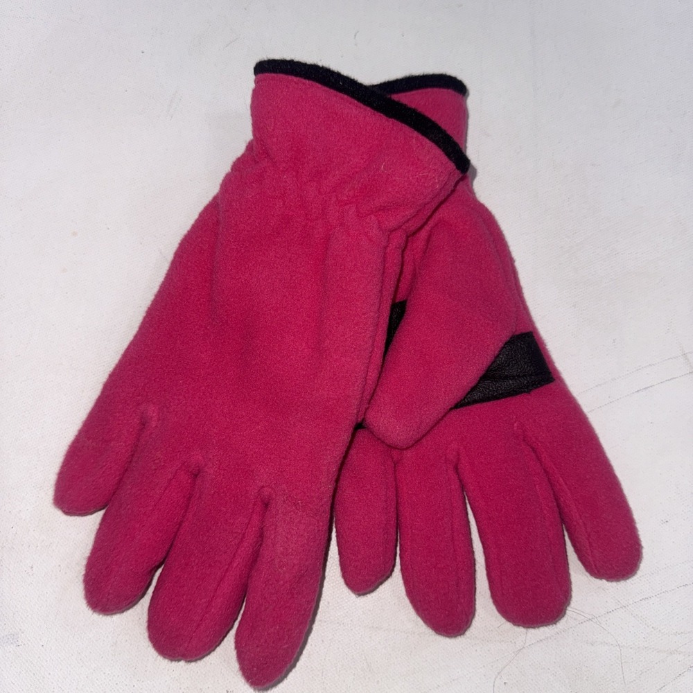 Kids Thinsulate Thermal Insulation Fleece Pink Winter Gloves Super Warm Lg 8-10